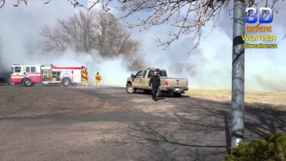 20 Acre Fire Threatens Homes and a School in Colorado Springs, CO on March 29, 2016